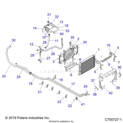 Engine: Cooling System - 2021 Polaris Rzr Xp 4 Turbo 1