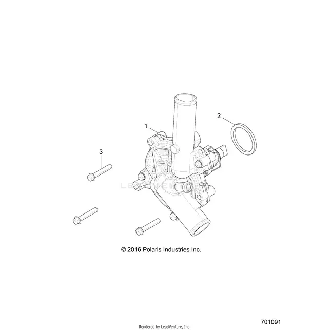 Engine: Cooling Waterpump - 2018 Polaris Rzr 4 900 1