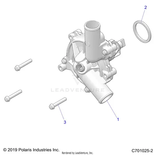 Engine: Cooling Waterpump - 2022 Polaris Rzr 900 Trail 1