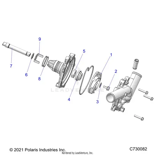 Engine: Cooling Waterpump Assembly - 2024 Polaris Rzr 900 Trail S 1