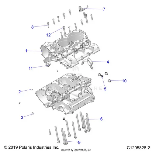 Engine: Crankcase - 2020 Polaris Rzr Pro Xp 4 1
