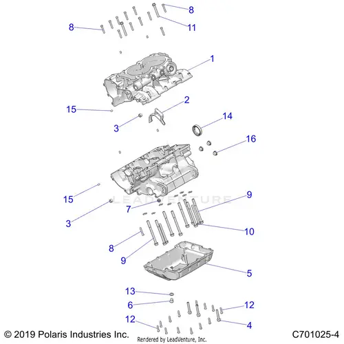 Engine: Crankcase - 2025 Polaris Rzr 900 Trail Ultimate 1