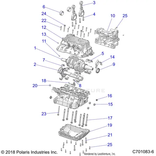 Engine: Crankcase And Crankshaft - 2021 Polaris Rzr S 4 1000 1