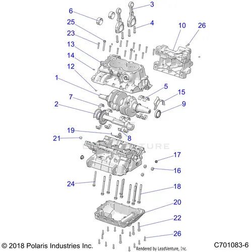Engine: Crankcase And Crankshaft - 2021 Polaris Rzr Trail S 1000 Eps 1