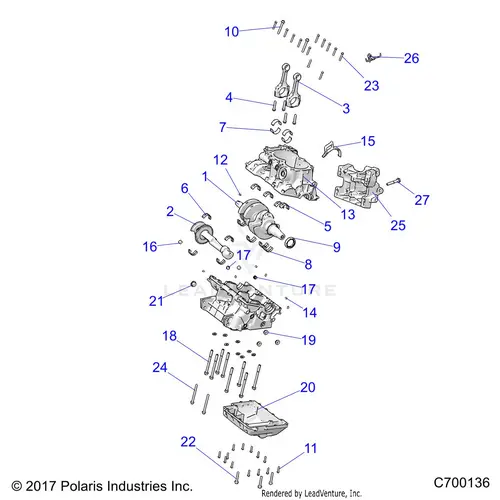Engine: Crankcase And Crankshaft - 2022 Polaris Rzr Xp 1000 Sport 1