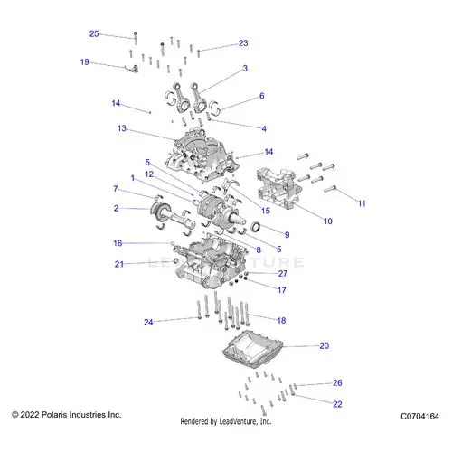 Engine: Crankcase And Crankshaft - 2023 Polaris Rzr Xp 4 1000 Sport 1