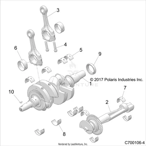 Engine: Crankshaft - 2021 Polaris Rzr Rs1 Eps 1
