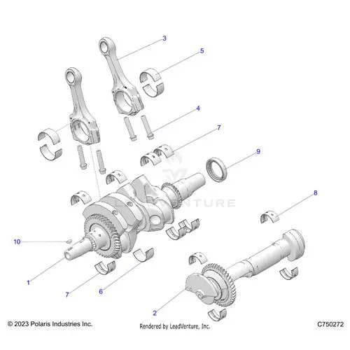 Engine: Crankshaft And Bearings - 2025 Polaris Rzr Pro Xp Ultimate 1