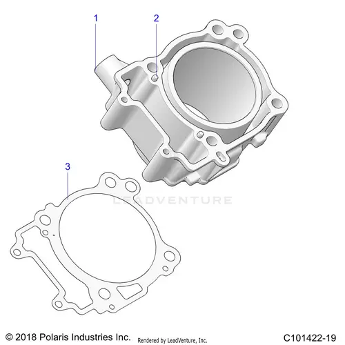 Engine: Cylinder - 2021 Polaris Rzr Trail 1
