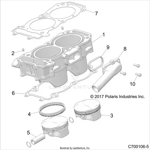 Engine: Cylinder And Piston - 2018 Polaris Rzr Rs1 1