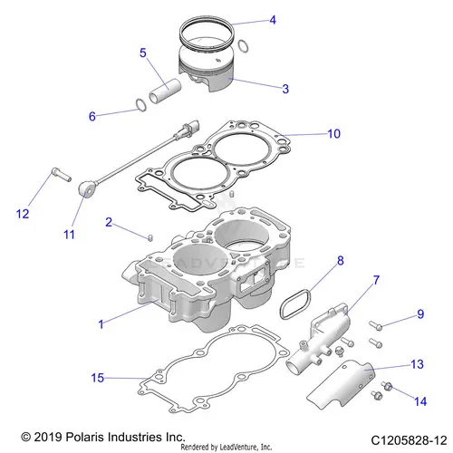 Engine: Cylinder And Piston - 2020 Polaris Rzr Pro Xp 1