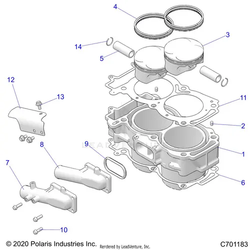 Engine: Cylinder And Piston - 2021 Polaris Rzr Xp 4 1000 High Lifter 1