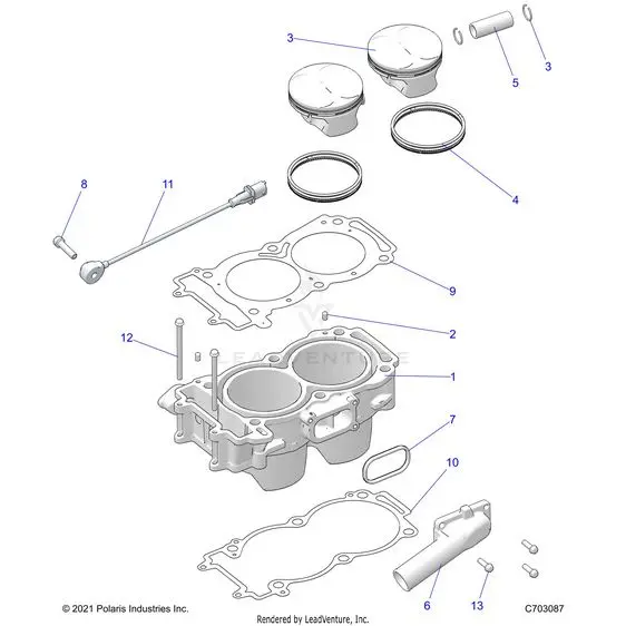 Engine: Cylinder And Piston - 2024 Polaris Rzr Xp 4 1000 Sport 1