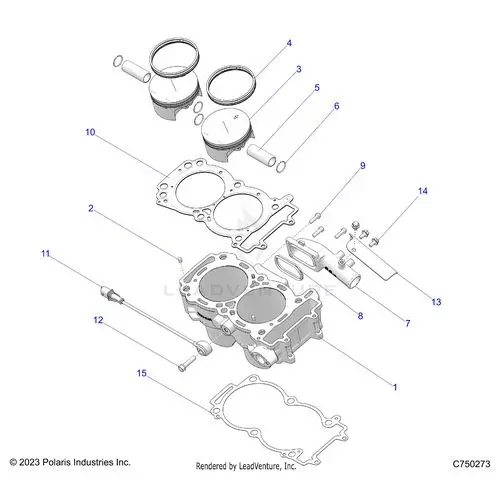 Engine: Cylinder And Piston - 2025 Polaris Rzr Pro Xp Premium 1