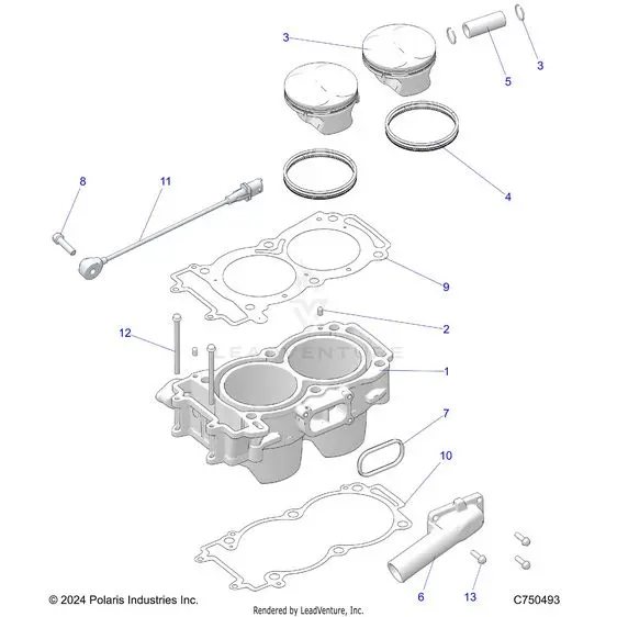 Engine: Cylinder And Piston - 2025 Polaris Rzr Xp 1000 Premium 1