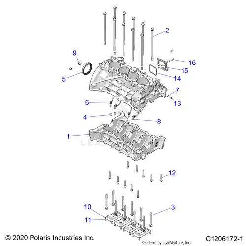 Engine: Cylinder Block - 2023 Polaris Rzr Pro R 4 Sport 1