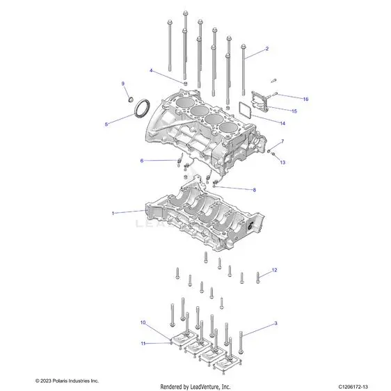 Engine: Cylinder Block - 2024 Polaris Rzr Pro R Premium 1