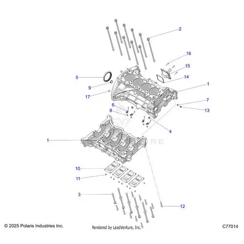 Engine: Cylinder Block - 2026 Polaris Rzr Pro R Race 1