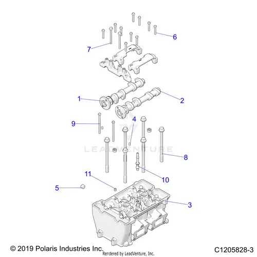 Engine: Cylinder Head - 2021 Polaris Rzr Pro Xp 4 Premium Ca 1