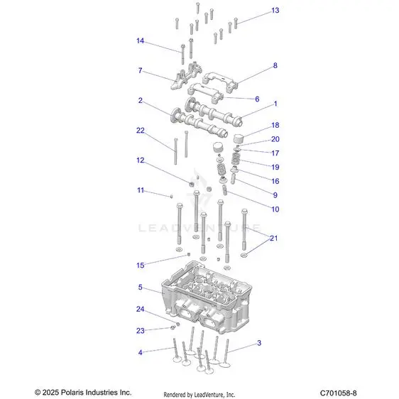 Engine: Cylinder Head And Valves - 2020 Polaris Rzr Turbo S 4 1
