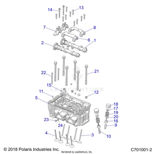 Engine: Cylinder Head And Valves - 2020 Polaris Rzr Xp Turbo 1
