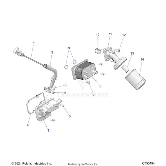 Engine: Dipstick And Oil Filter - 2025 Polaris Rzr Xp 1000 Premium 1