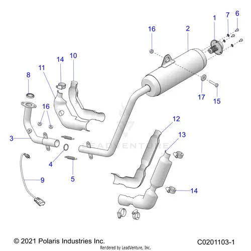 Engine: Exhaust - 2023 Polaris Rzr 200 Troy Lee Designs Evap 1