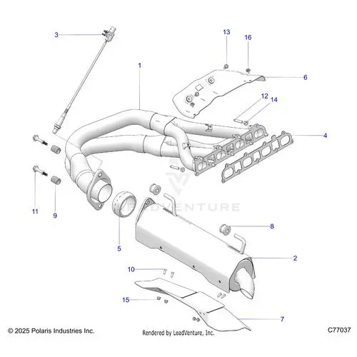 Engine: Exhaust - 2026 Polaris Rzr Pro R Race 1