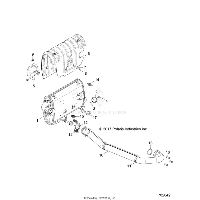 Engine: Exhaust System - 2018 Polaris Rzr 570 Eps 1