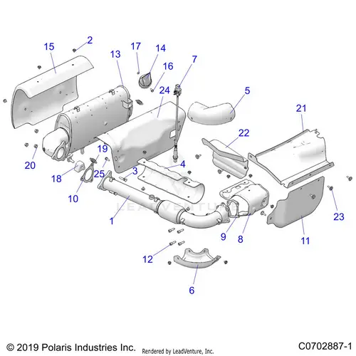 Engine: Exhaust System - 2021 Polaris Rzr Pro Xp 4 Premium 1