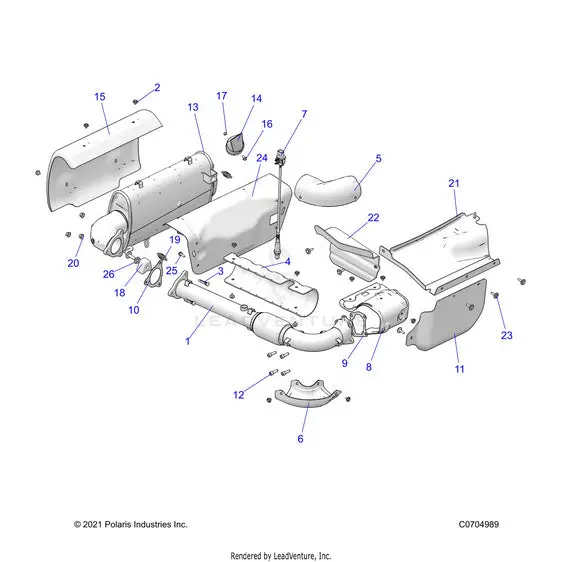 Engine: Exhaust System - 2022 Polaris Rzr Pro Xp 4 Ultimate 1