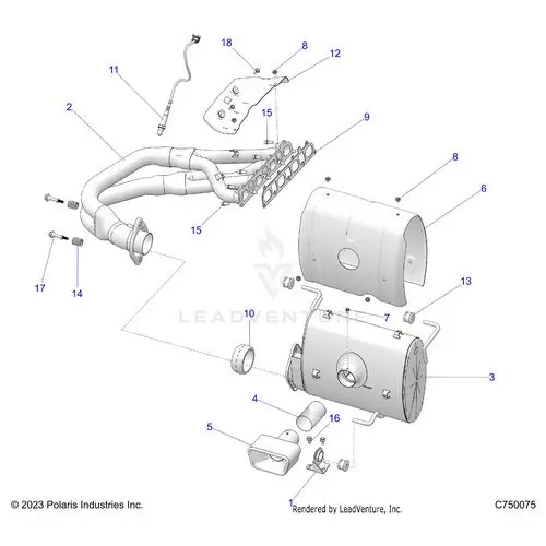 Engine: Exhaust System - 2026 Polaris Rzr Pro R Le 1