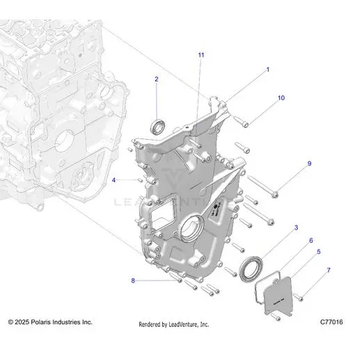Engine: Front Cover And Related - 2025 Polaris Rzr Pro R Race 1