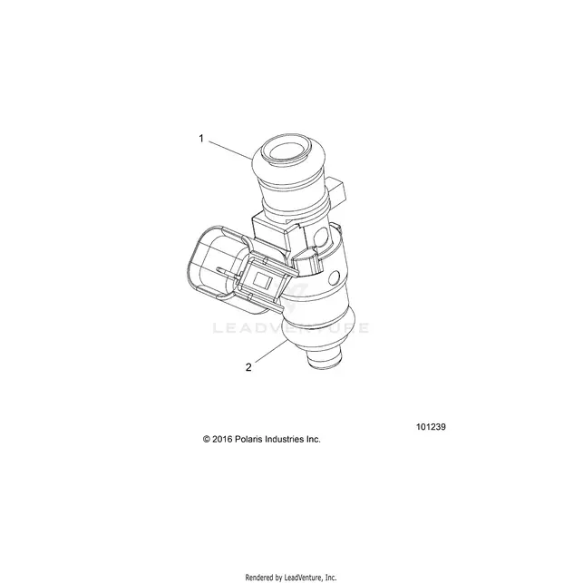 Engine: Fuel Injector 2521403 O - 2017 Polaris Rzr 570 1