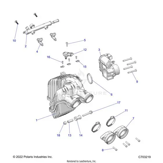 Engine: Intake And Throttle Body - 2024 Polaris Rzr Trail S 1000 Ultimate 1