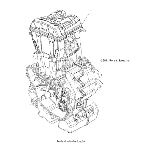 Engine: Long Block - 2016 Polaris Rzr 570 1