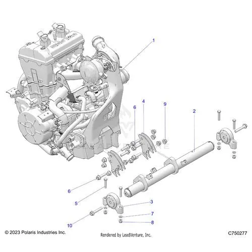 Engine: Mounting & Long Block - 2026 Polaris Rzr Pro Xp Sport 1