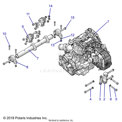 Engine: Mounting & Long Block - 2026 Polaris Rzr Trail S 1000 Ultimate 1