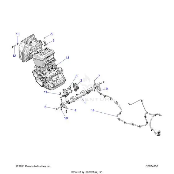 Engine: Mounting & Long Block - 2026 Polaris Rzr Xp 1000 Ultimate 1