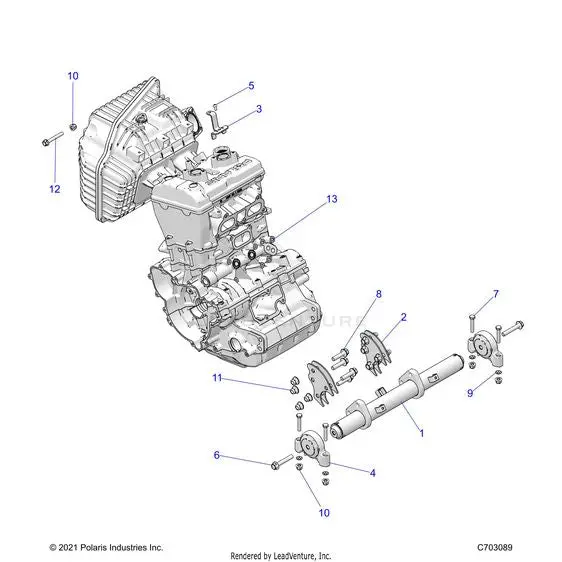 Engine: Mounting & Long Block - 2026 Polaris Rzr Xp S 1000 Ultimate 1