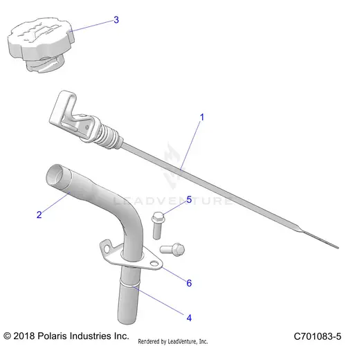 Engine: Oil Dipstick - 2021 Polaris Rzr Trail S 1000 Eps 1