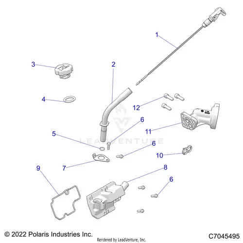 Engine: Oil Dipstick And Breather - 2022 Polaris Rzr 900 Trail 1