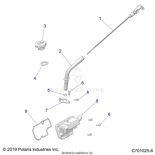 Engine: Oil Dipstick And Breather - 2022 Polaris Rzr Trail S 900 Sport 1