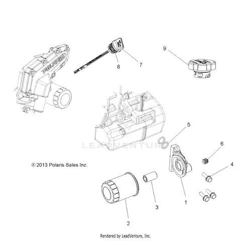 Engine: Oil Filter And Dipstick - 2018 Polaris Rzr 570 Eps 1