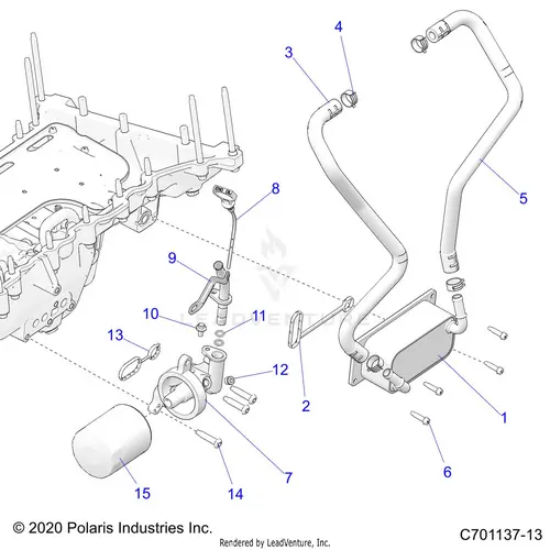 Engine: Oil Filter Oil Cooler And Related - 2022 Polaris Rzr Pro R 4 Ultimate 1