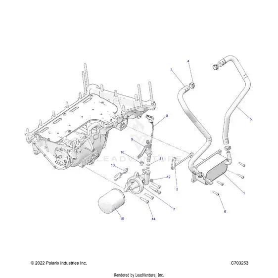 Engine: Oil Filter Oil Cooler And Related - 2023 Polaris Rzr Pro R 4 Ultimate Troy Lee Designs 1