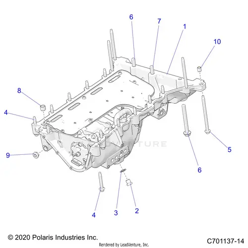 Engine: Oil Pan Mounting And Related - 2023 Polaris Rzr Pro R 4 Ride Command 1