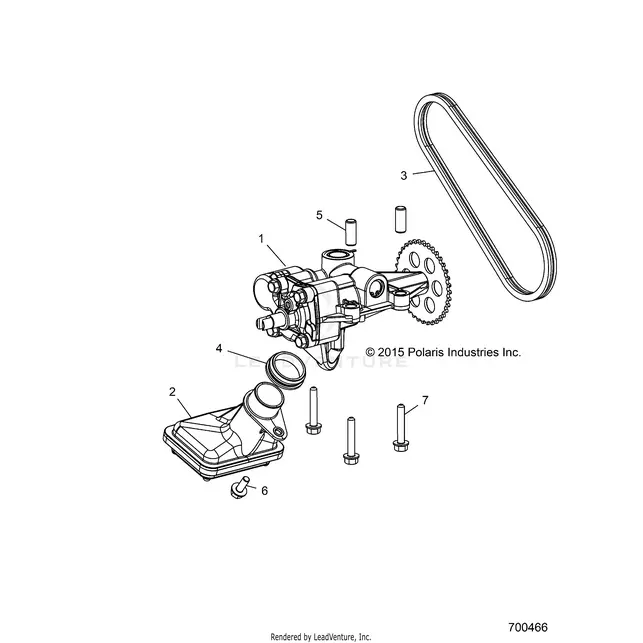 Engine: Oil Pump - 2016 Polaris Rzr Xp Turbo 1