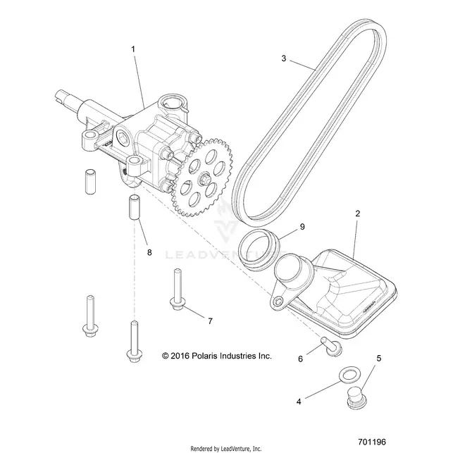 Engine: Oil Pump - 2017 Polaris Rzr Xp 1000 1