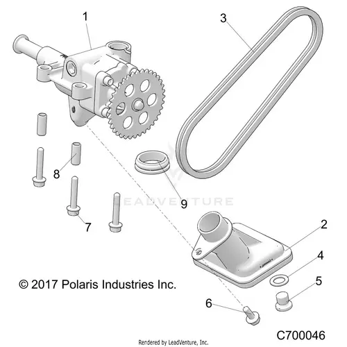 Engine: Oil Pump - 2020 Polaris Rzr S 4 1000 1
